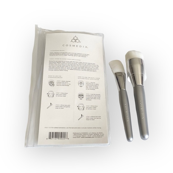 new Cosmedix ㋛ Spa Day Skincare Brush Set ㋛ 2 Precision Brushes ㋛ Self Care ㋛ - Picture 8 of 10